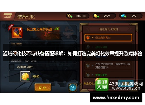 盗贼幻化技巧与装备搭配详解：如何打造完美幻化效果提升游戏体验